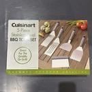 Cuisinart 5 Piece Stainless Steel Bbq Tool Set Griddle Or Grill. Fixed Price $19.49.