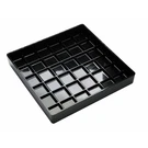Cal-mil 681-6-13 Classic 6" Black Square Drip Tray. Fixed Price $26.79.