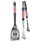 Siskiyou Stars & Stripes 2 Pc Bbq Tool Set - Spatula Tongs Stainless Steel. Fixed Price $41.59.