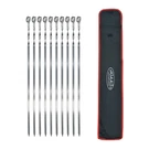 Hakka Stainless Steel Barbecue Skewers, 23.6" Shish Kabob Heavy Duty .... Fixed Price $55.69.