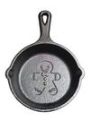 Lodge Mini Cast Iron Skillet Gingerbread Man 2018 3.5 Pan Made Usa. Fixed Price $18.95.