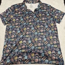 Buc-ees Golf Polo Shirt Men's Xl Polyester Spandex Bbq Grill Neon Aop Print. Fixed Price $18.99.