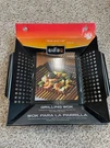 Mr. Bar Q Non-stick Grilling Wok, Black Metal With Handles 12X12X3 In, New. Fixed Price $13.99.