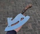 Handmade 13" Fox-shape Cleaver Custom Carbon Steel Chopper W/ Rosewood Handle. Fixed Price $99.99.