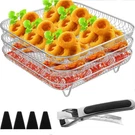 Abizarch 3 Layer Air Fryer Rack Square, 7.8" Grill Accessories.... Fixed Price $29.14.