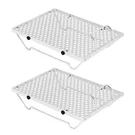 Blackstone Stainless Steel Air Fryer Racks 2 Pack Foldable Legs Trivet Set. Fixed Price $15.91.