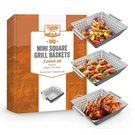 Yukon Glory Grilling Basket Set 3-PIECE 9X9X2 Stainless Steel Squ. Fixed Price $58.17.