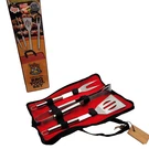 Piece Bbq Tools Chefmaster Stainless Steel Utensils KTBQSS4B Summer Party Nib. Fixed Price $16.00.